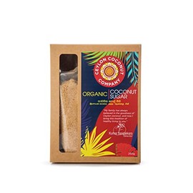 Ceylon Coconut Company Organic Coconut Sugar 250g USDA Organic & Non-GMO | Vegan & Gluten-Free | Low-Fructose Sugar Alternative for Coffee, Tea & Baking
