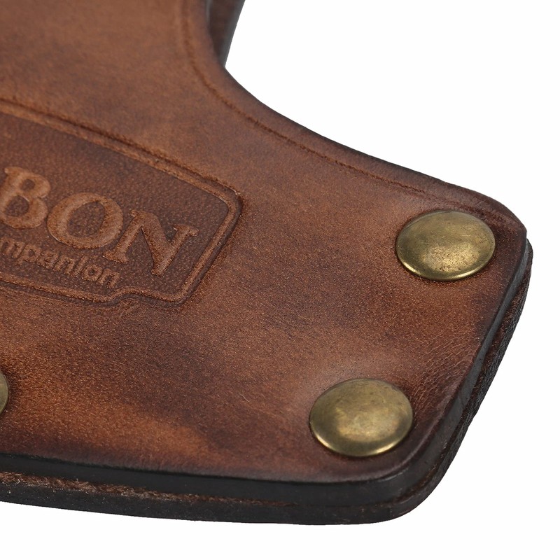 TOURBON Axe Cover Axe Sheath Leather Protective Cover Camping Equipment