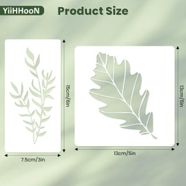 YiiHHooN Flower Stencil Set, 27 Pieces Reusable Painting Stencils, Wild Flowers Floral Stencils for Painting, Stencil Stencil, Flowers on Wood, Crafts, Canvas, Wall, DIY