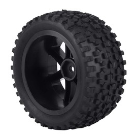 VGEBY1 RC Car Tire Wheel Rubber Tire 1/10 RC Wheel Tire Racing Buggy Crawler Car On Road Racing Car Tire RC Car Accessories Black