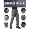 FREE SOLDIER Men's Outdoor Softshell Fleece Lined Cargo Pants Snow