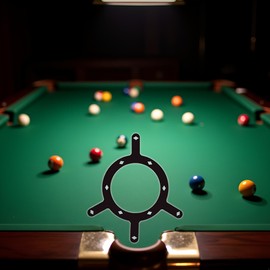 Jizlan 1Pc Black Ball Racks,Pool Ball Rack Magic Rack Sheet Billiards Ball Rack Holder Sheet,Triangle Cue Accessorie for 8 Ball, 9 Ball and 10 Ball Pool Pool Halls Use Billiards