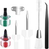 7 Piece Sewing Machine Cleaning Kit Include Tweezers Double Ended