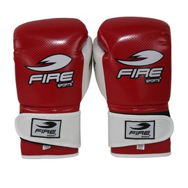 FIRE SPORTS® Guantes PVC Box Kick Boxing 12 y 14oz Rojo (14oz)