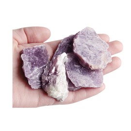 Acxico 100g Lepidolite Collection Layered Lavender Lithium Mica Crystals