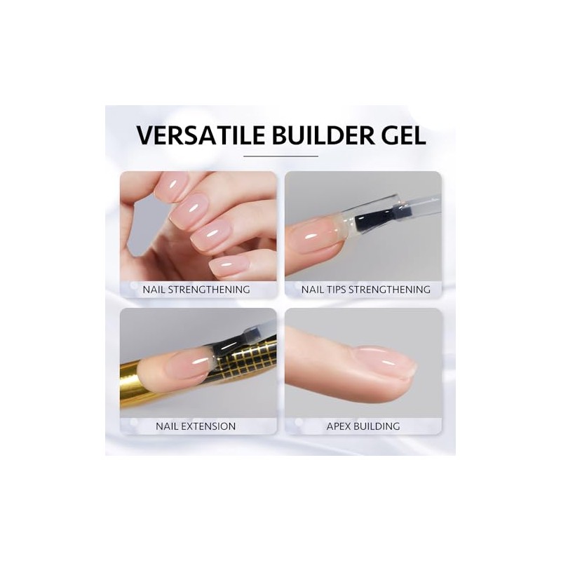 GAOY- 2 piezas de gel constructor transparente de 16 ml