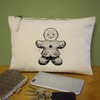 'Gingerbread Man' Canvas Clutch Bag/Accessory Case (CL00034945)