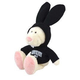 NICI Plush Rabbit Classic 9.8 inches (25 cm) / Rabbit Black Hoodie 2023 Zodiac Rabbit