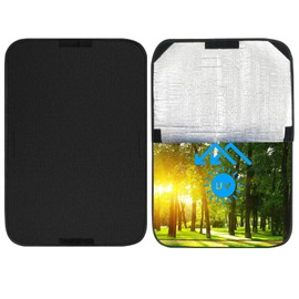 RV Door Window Shade Cover 16” x 25”, Foldable Window Sunshade, Camper Door Window Shade Cover for RV Trailer Camper Windows