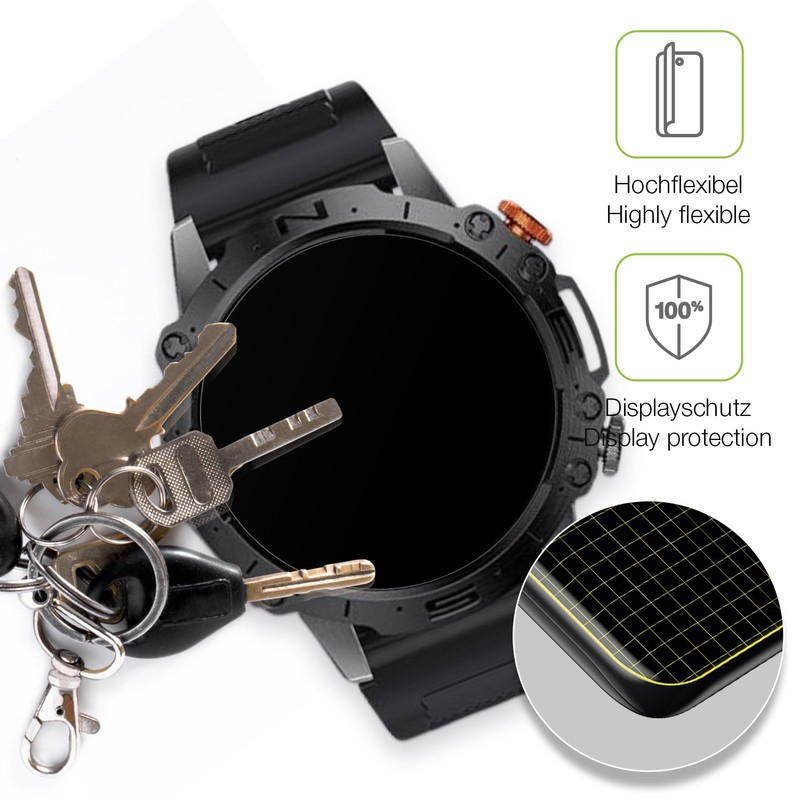 dipos FLEX 2x Schutzfolie matt passend für LIGE Smart Sports