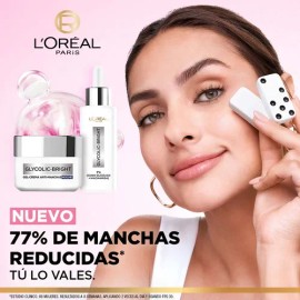 Gel Crema Noche Anti-manchas Ácido Glicólico L'oréal Paris Para Todo Tipo de Piel de Noche 50 mL