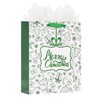 LEAYUGF 13" Large Gift Bag with Tissue Paper Christmas Tree