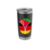 Eritrea Germany Flag Eritrean German Zipper Stainless Steel Insulated Tumbler