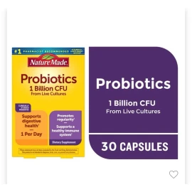 Nature Made 1 Billion CFU Probiotic Capsules - 30ct