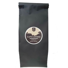 Capomo Herbal Coffee Substitute With Vanilla - Caffeine Free, Dark Roast - Maya Nut - Non GMO, Eco Friendly 11 oz. Distributed by Tattva's Herbs