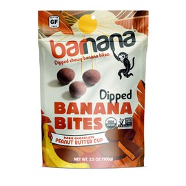 Barnana Bites Banana Peanut Butter Chocolate Organic 3.5 oz (Pack of 12)