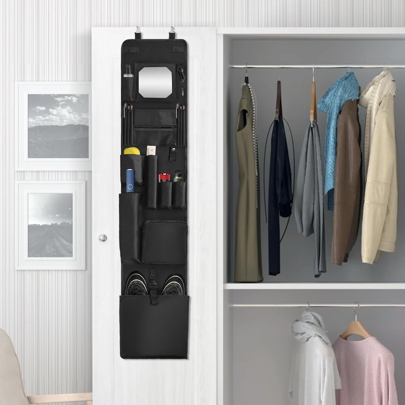 Grekos Hanging Closet, 11 x 51.18 Police Style Door Organizer