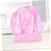 IWOWHERO Wide Side Elastic Satin Sleep Bonnet for Women Headband