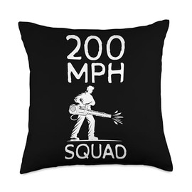 200 MPH Autumn Leaf Blower Throw Pillow