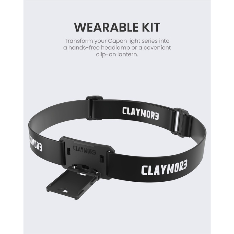 CLAYMORE Capon Wearable Kit - Transform Capon into Versatile Headlamp,