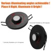 Facon Rotatable RV Puck Light, 3-Inch Recessed Mount Down Light