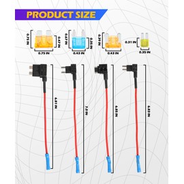 SCUARI Auto Fuse Tap,Fuse Taps Automotive 12V,Car Accessories 4 Types 12V Car Add-A-Circuit Fuses Tap Adapter,Cars Fuses,Suitable for Most Cars,Trucks,SUVs, RVs,Boats(12PCS)