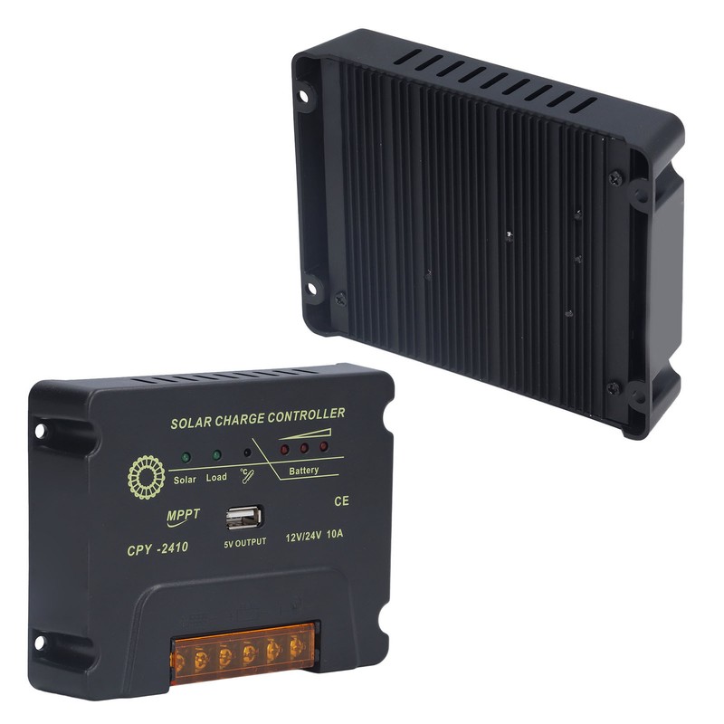Solar Charge Controller 12V 24V Automatic Adaptation 10A MPPT Solar