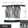 Fly Fringe for Horses, Fly Mask with Fringes and Velcro