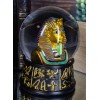 Ancient Egyptian Pharaoh King Tut Small Water Globe With Hieroglyphic