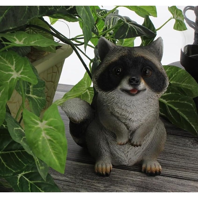 Distinctive Designs 6.25" Begging Raccoon Figurine - Cute Racoon Home