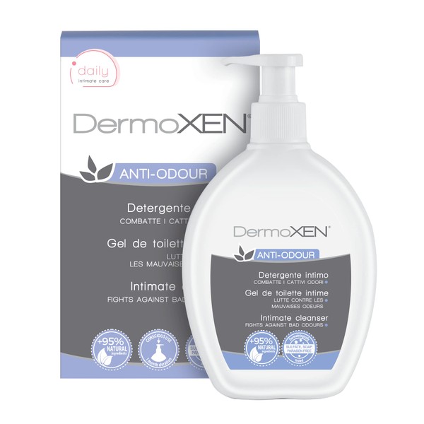 DERMOXEN Anti-Odour Women's Intimate Cleaner, Antiodor, Intimate Soap Against Bad Intimate Odors. Ideal for Daily Hygiene, Even in Case of Incontinence, 200 ml