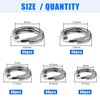 Fishing Split Rings Kit, 200pcs Stainless Steel Split Rings Round