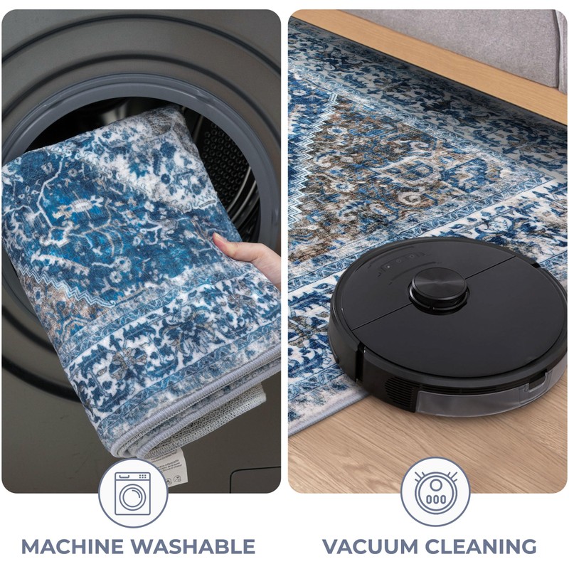 KOZYFLY Runners for Hallways 2.6x16 Ft Extra Long Washable Kitchen