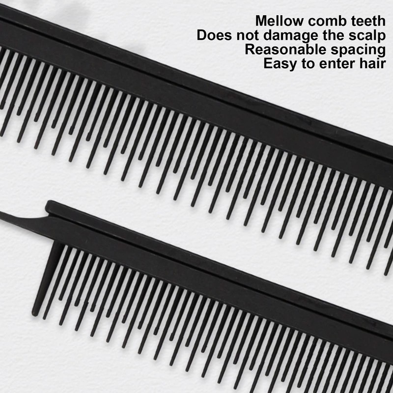 Salon Highlights Comb Rat Tail Teasing Clip Comb, Professional Teasing