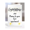 Congratulations on Moving to your first apartment Card, Gifts for