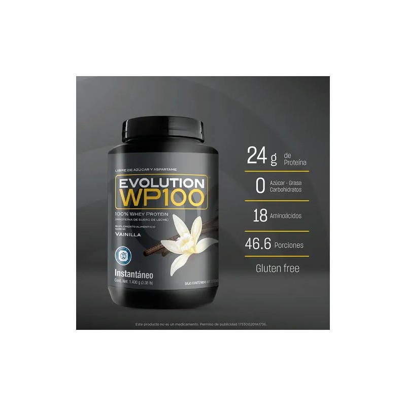 Evolution Proteina Suero De Leche (whey) Wp100 1400g Sabores Sabor