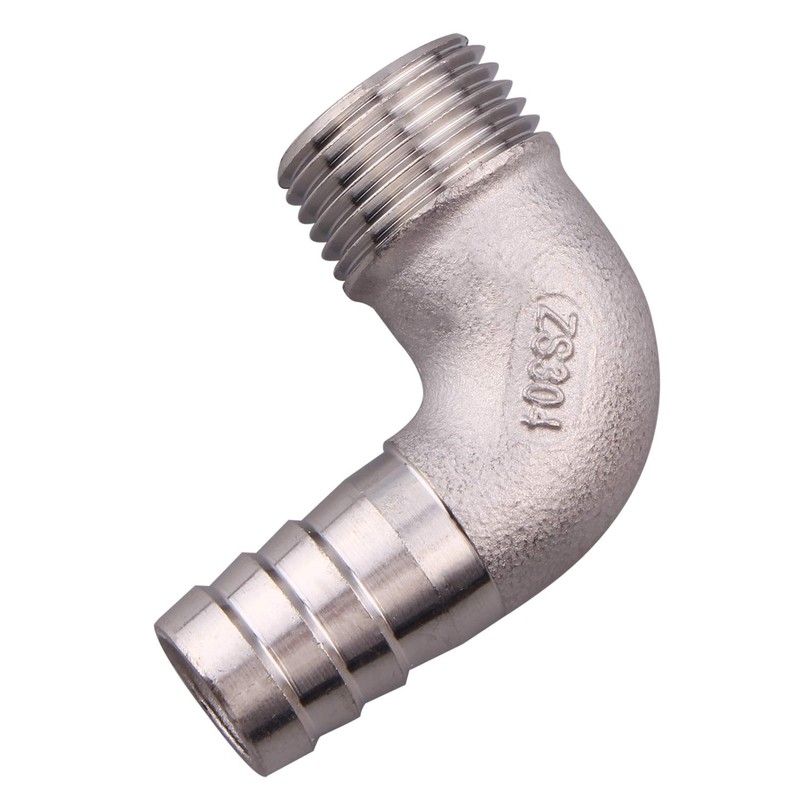DERNORD 5/8" Hose Barb x 1/2" Male NPT Stainless Steel
