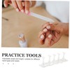Ipetboom 1 Set Nail Display Holder Convenient Training Nail Rack