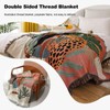 Ergocar Boho Cuddly Blanket, Fluffy Blanket with Tassels, Thin and