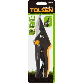 Tolsen Pruning Shears - Bypass Pattern Secateurs 8" Hand Pruner Garden Scissors