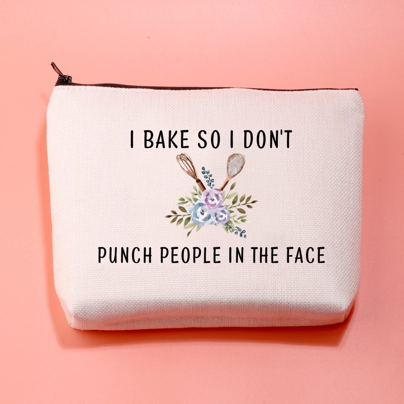 Funny Baker Bag I Bake So I Don't Punch People