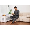 Litherday Men's Pyjamas Set Cotton Long Sleeves Pjs for Men