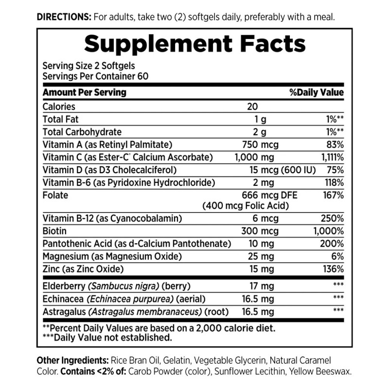Nature’s Bounty Nature's Bounty Immune 24 Hour - 120 Softgels