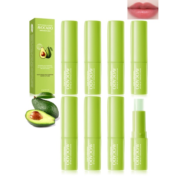 Lip Balm Set - 8pcs, Avocado Hydrating Lip Balm, Long-lasting