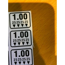 Antares Snack Antares Vending labels Edina Combo Mechanism label sticker $1.00 dollar