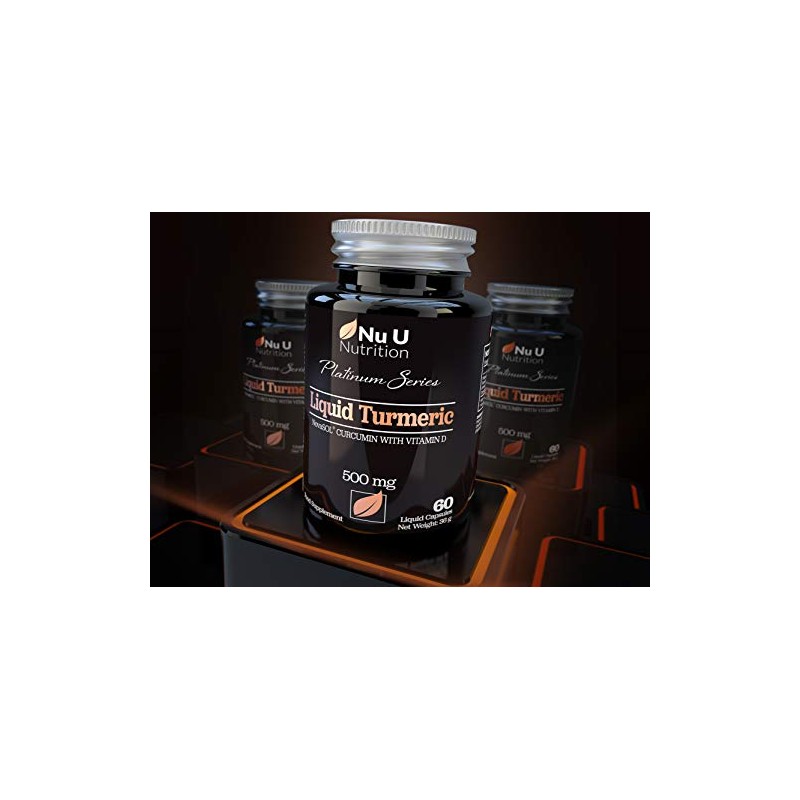 Turmeric Curcumin Capsules (Liquid) with Vitamin D | 185 More