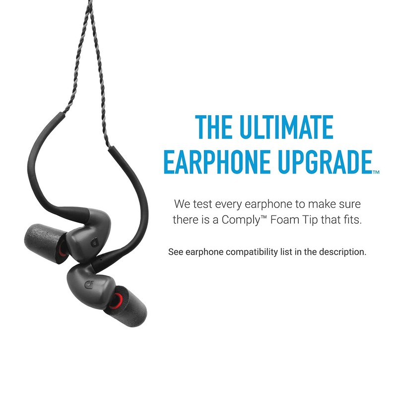 COMPLY P-Series Large Black Earbuds x3