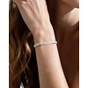 Desnuage Wheat Silver Cuff Bangle for Women Adjustable Silver Bracelet