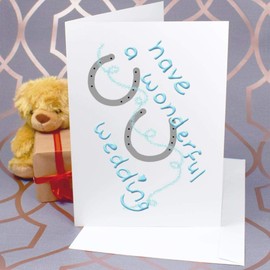 Large (A4) 'Have a Wonderful Amazing Wedding Day' Blank Greeting Card (GC00060298)
