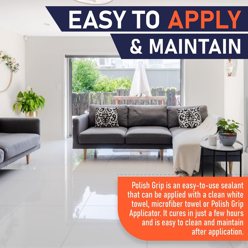 SlipDoctors Polish Grip Non-Slip Floor Coating and Sealant for Highly
